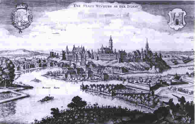 Stadt Neuburg (Stich Matthus Merian 1634) 