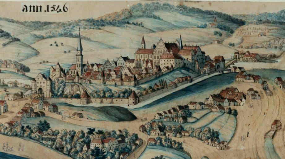 Neuburg a.d. Donau im Jahre 1546
