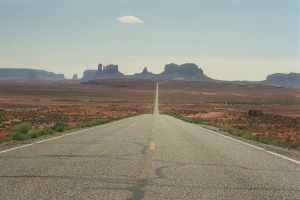 Auf dem Weg zum Monument Valley
