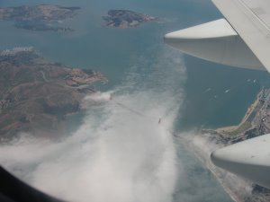 Anflug auf San Francisco