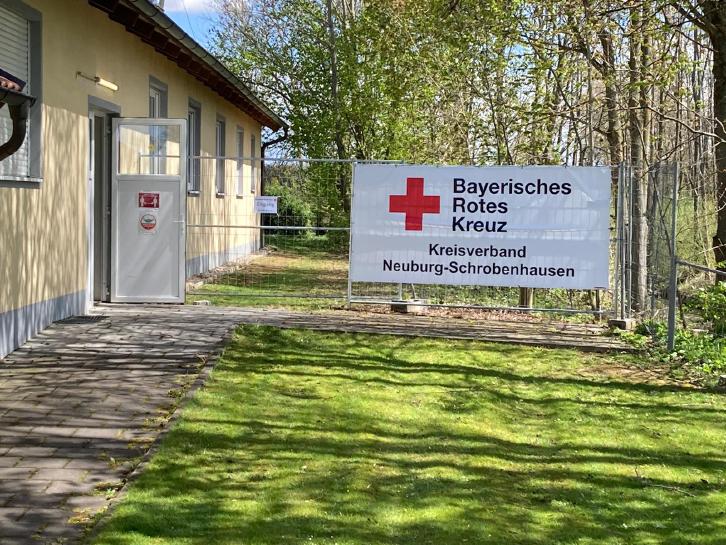 Eingang zum Testzentrum