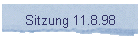 Sitzung 11.8.98