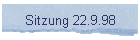 Sitzung 22.9.98