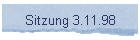 Sitzung 3.11.98