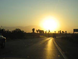 Ankunft in Palm Springs