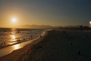 Sonnenuntergang in Santa Monica