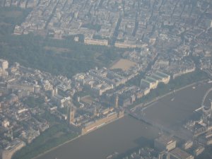 Anflug auf London